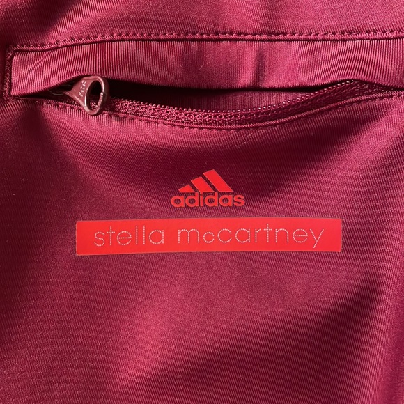 Adidas x Stella McCartney Maroon Capri Leggings Size Small - Picture 5 of 8